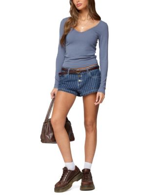 Moreen Ribbed Long Sleeve T Shirt