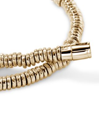 Artisanal hand-cut beads lend this bracelet one-of-a-kind texture and perfectly imperfect character