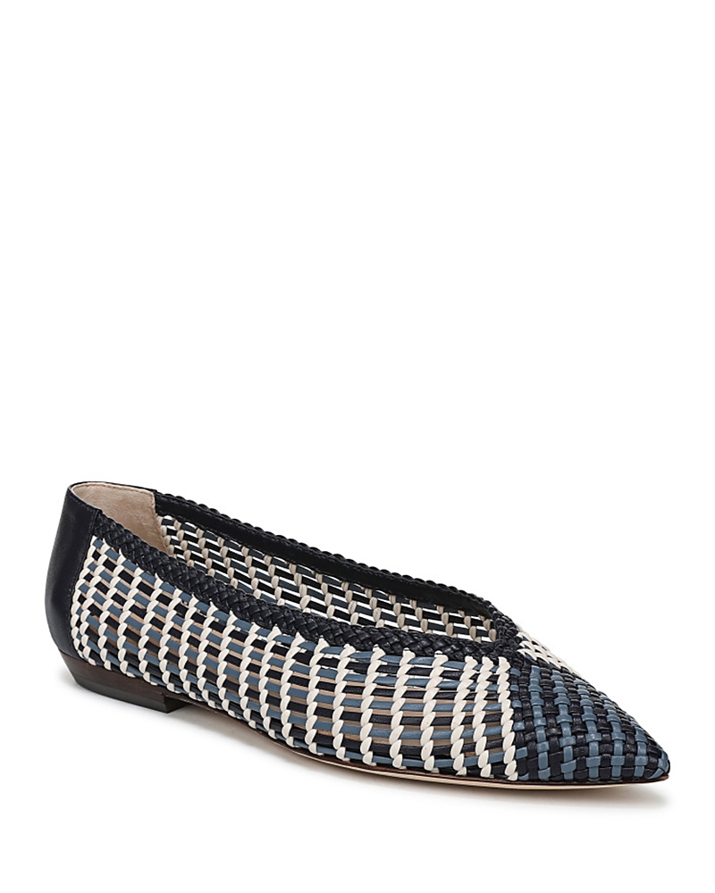 Veronica Beard Women's Bancroft Woven Leather Ballet Flats