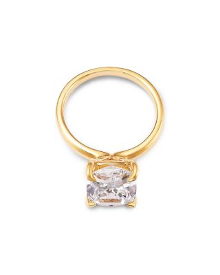 Luxe Collection Certified Lab Grown Diamond Elongated Cushion Cut Engagement Ring in 18K Yellow Gold, 5.0 tcw