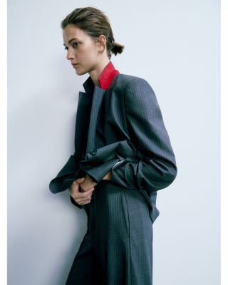 Irina Pinstripe Wide Leg Pants