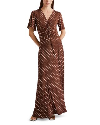 Teca Ruched Maxi Dress