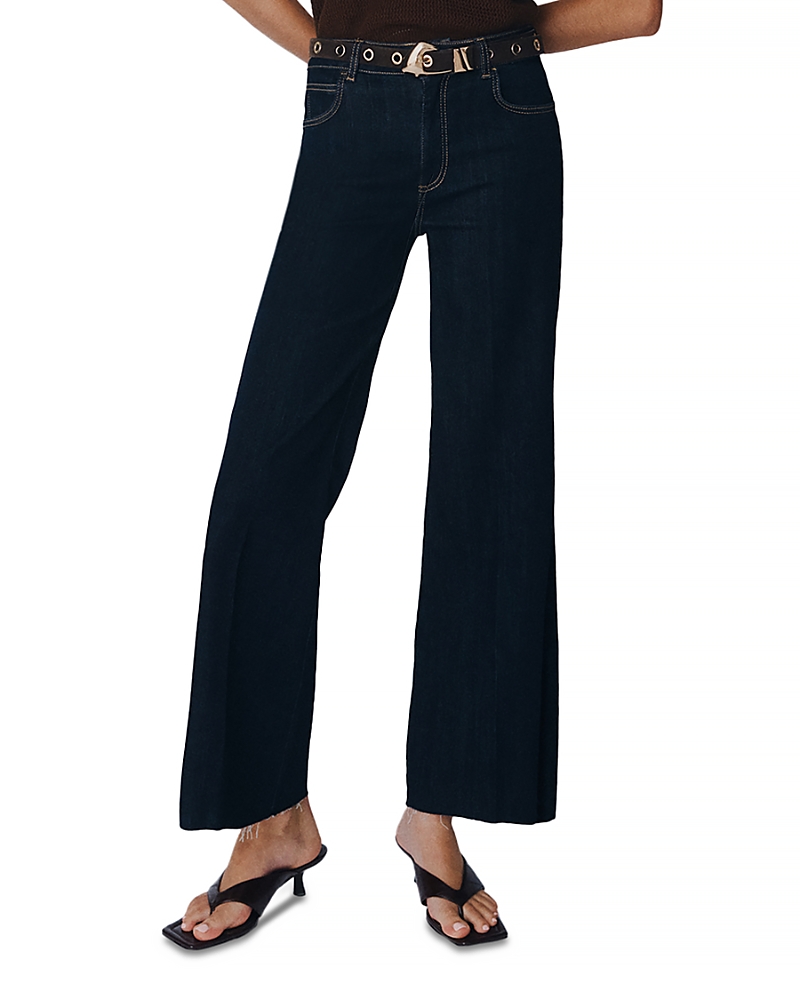 Marella Sport Cropped Wide Leg Jeans Cornflower Blue