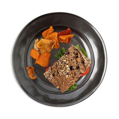 Pewter Stoneware Dessert/Salad Plate