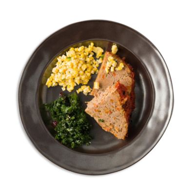 Pewter Stoneware Dinner Plate