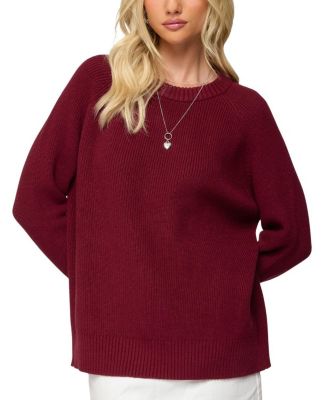 Lavonne Oversized Knit Raglan Sweater