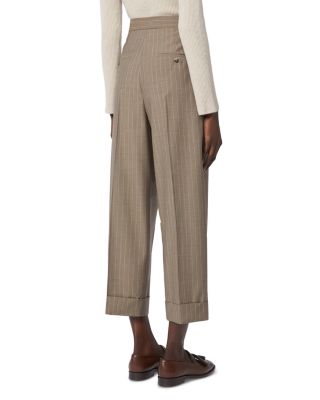 Mxmmanetta Wool Pinstripe Pants