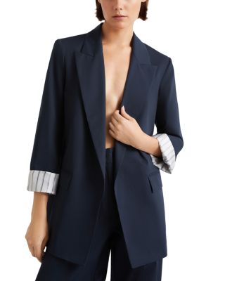 Cuffed Peak Lapel Blazer