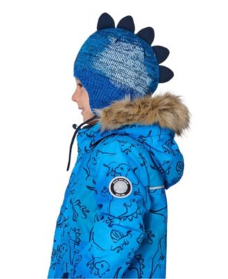 Boys' Lined Dino Peruvian Knit Winter Hat - Baby