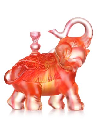 The Auspicious Elephant Limited Edition Crystal Glass Sculpture