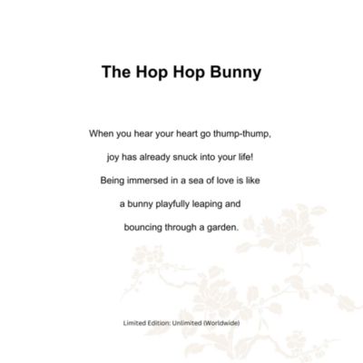 Ruyi's Twelve Blessings The Hop Hop Bunny Crystal Glass Sculpture