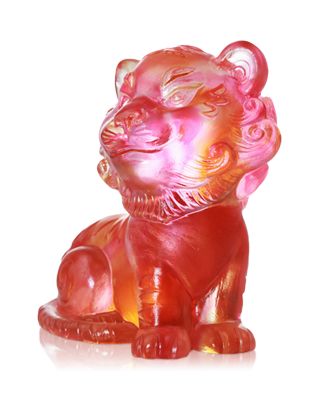 Ruyi's Twelve Blessings Unstoppable as the Wind Crystal Glass Sculpture