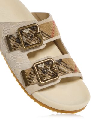 Women's Urchin Check Slide Sandals