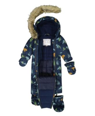 Boys' One-Piece Play Snowsuit Designed for Car Seat Animal - Baby, Little Kid