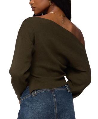 Chenelle Asymmetric Off Shoulder Sweater