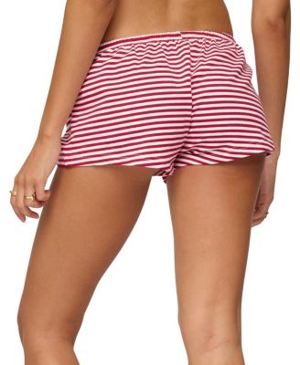 Jainee Striped Drawstring Shorts