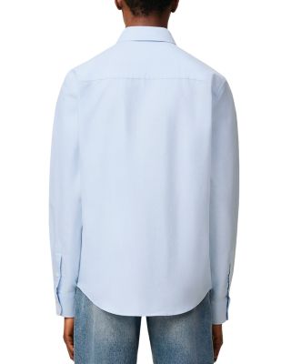 Classic Long Sleeve Shirt Button Down Collar With Embroidered ADC