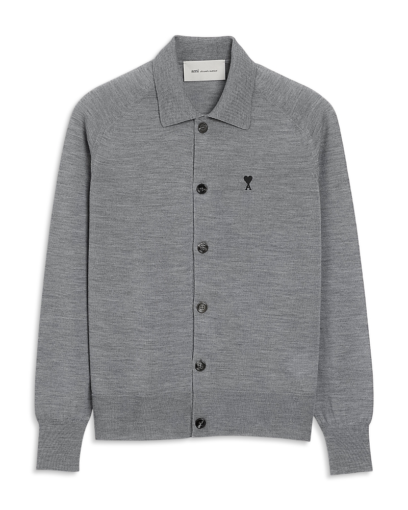 Ami Alexandre Mattiussi Button Cardigan Sweater In Multi