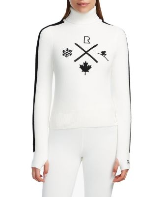  Elizabeth Knit Ski Motif Turtleneck