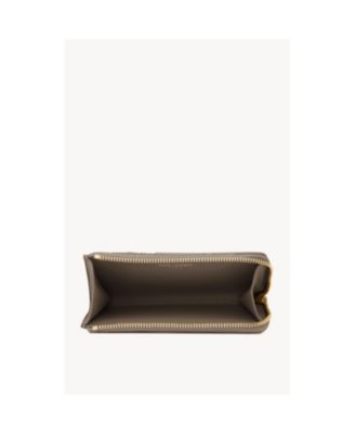 Cassandre Bijou Zip Card Case in Grain De Poudre Leather