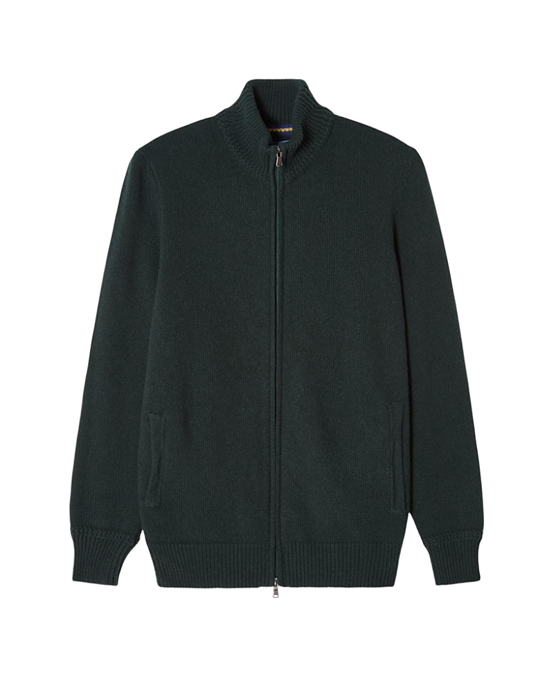 Robert Talbott Graham Cashmere Blend Full Zip Sweater