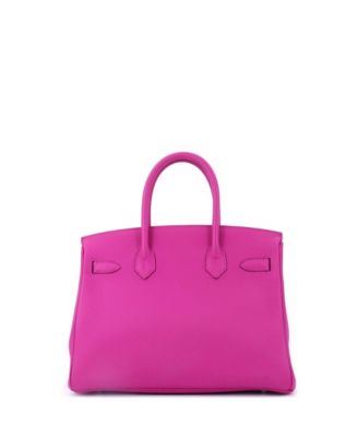Birkin 30 Handbag Pink Togo with Palladium Hardware