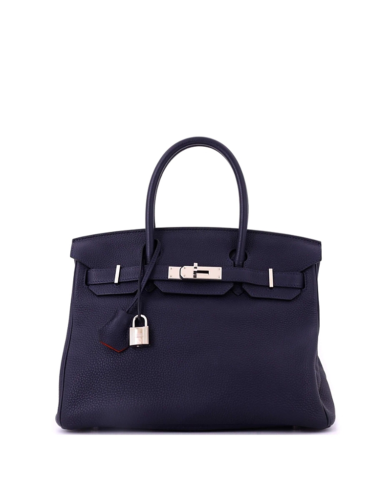 Pre-Owned Hermes Birkin 30 Handbag Verso Togo with Palladium Hardware