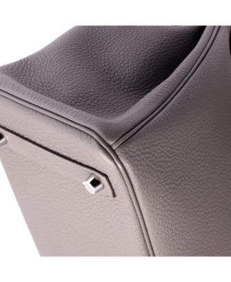 Birkin 30 Handbag Grey Togo with Palladium Hardware