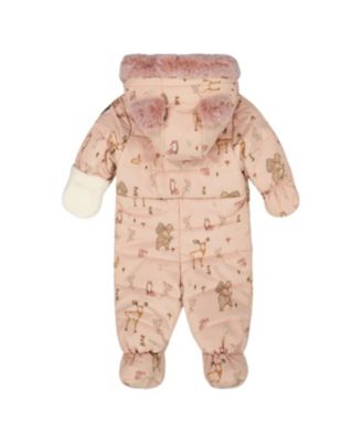 Unisex One-Piece Layette Snowsuit Animal Designed for Car Seat - Baby