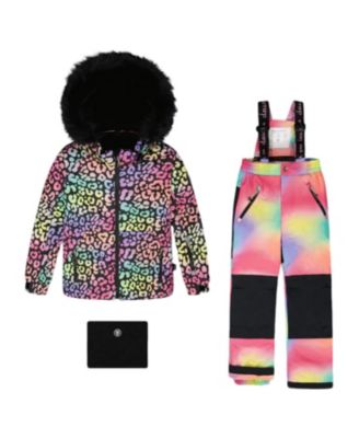 Girls' Two-Piece Leopard Radient Play Snowsuit - Big Kid