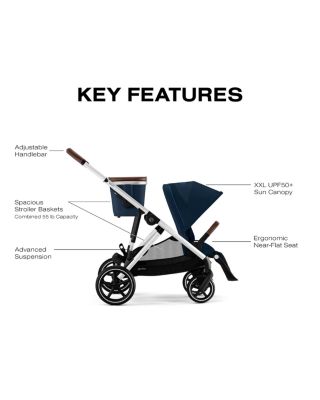 Gazelle S Stroller – Silver Frame