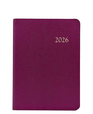  2026 Goatskin Leather Weekly Notebook