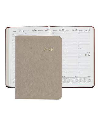 Graphic Image 2026 Pebble Leather Desk Diary