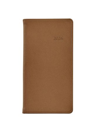  2026 Traditional Leather Pocket Datebook