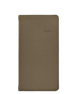  2026 Traditional Leather Pocket Datebook