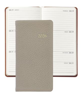  2026 Pebble Leather Pocket Datebook