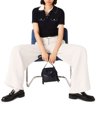 Wide Leg Tweed Pants