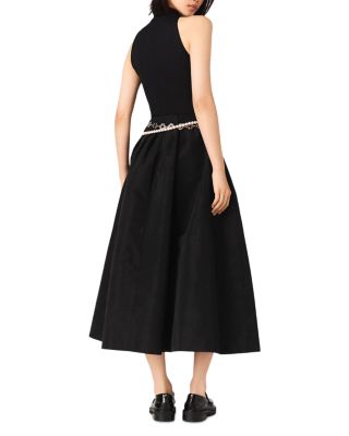 Mixed Media Taffeta Dress