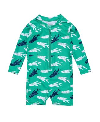Boys' Off The Hook Long Sleeve Sunsuit - Baby
