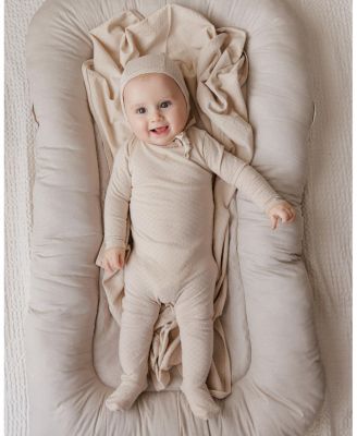 Unisex Heart and Star Button Pointelle Collection Footie, Blanket and Bonnet Set - Baby