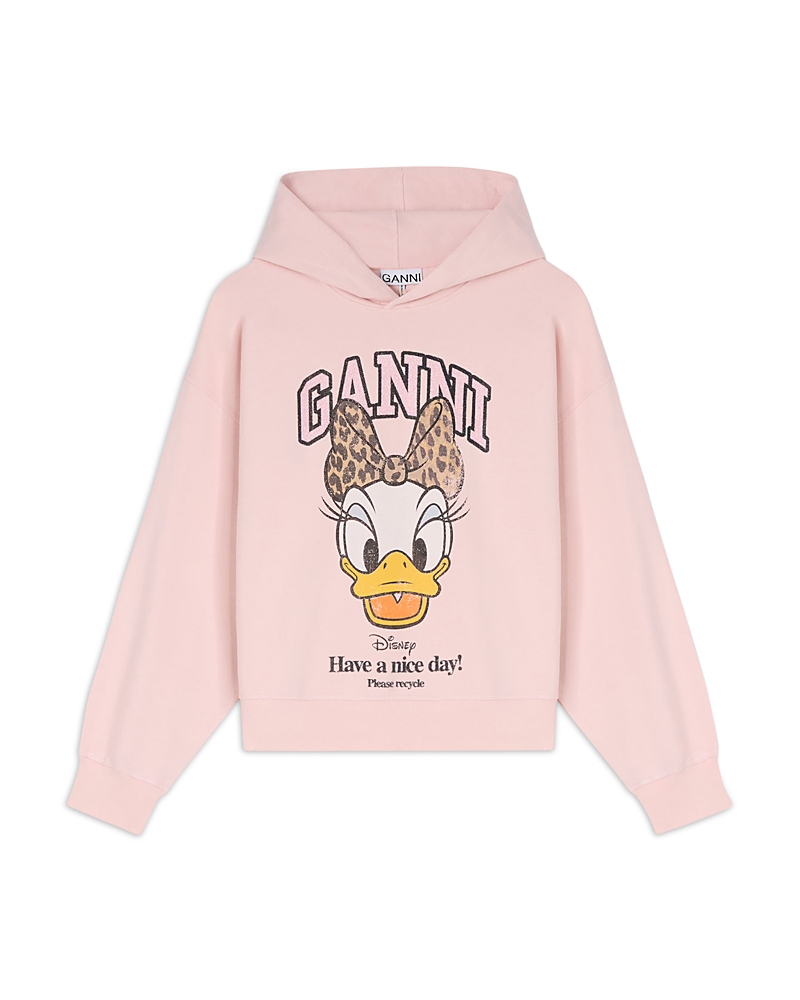 Ganni Cropped Daisy Duck Hoodie