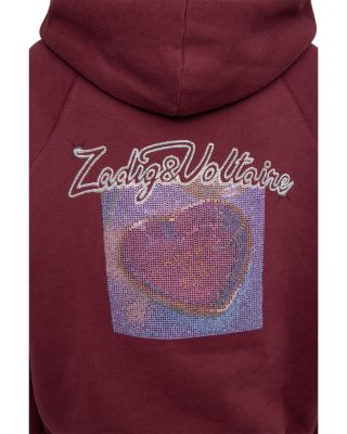 Georgy Heart Embellished Hoodie