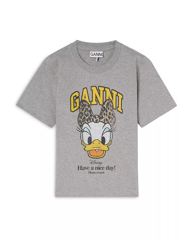 Ganni Daisy Duck Baby Fit Graphic Tee