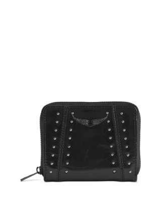 Mini ZV Studded Vintage Patent Leather Wallet