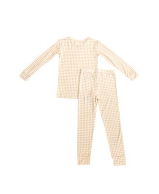  Boys' Sandstone Gingham Pajama Set - Baby, Little Kid