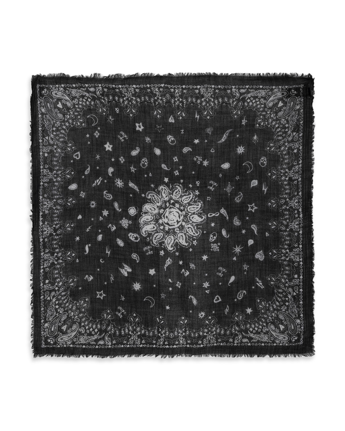 Chan Luu 100% Cashmere Scarf Gold Floral