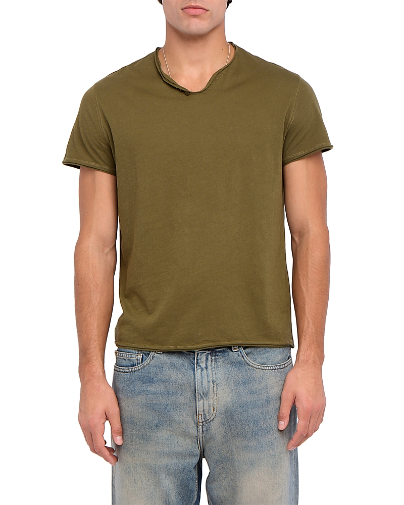 Zadig & Voltaire Monastir Volta Short Sleeve Henley Tee