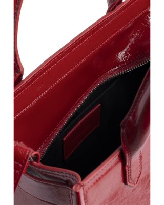 Angel XS Crinkled Patent Leather Tote