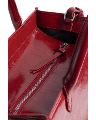 Angel Tote Crinkled Patent Leather Tote