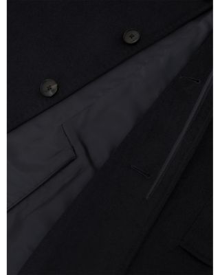 Empire Long Sleeve Relaxed Fit Wool Blend Overcoat